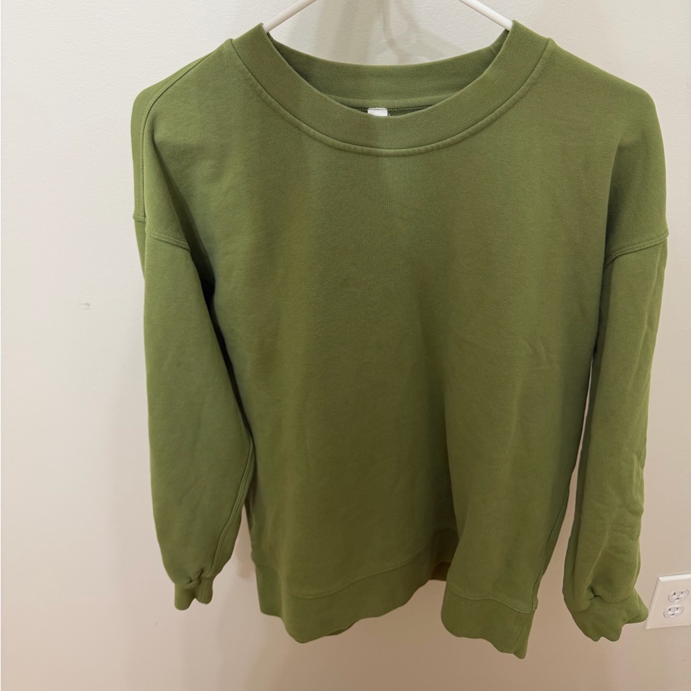 lululemon athletica Olive Crewneck Sweater
